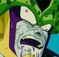 Cell after being beaten up by Gohan