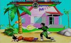 Saiyaman knocking Goku down