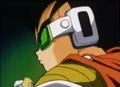 Kid Vegeta's green scouter in Bardock - The Father of Goku