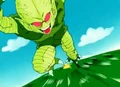 A Saibaman starts a Saiba Rush, which will be stopped by Tien