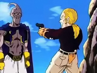 Zant van apunto de dispararle a evil buu