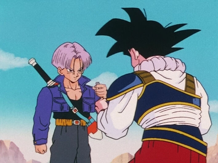 trunks really finished the whole cell saga in 1 episode 😭 #dragonball