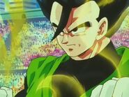 Gohan preparándose para transformarse en Super Saiyan 2