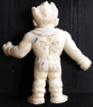 Colonel Silver Keshi white figurine backside view