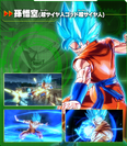 Goku (SSGSS) XV2 Character Scan