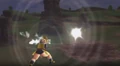 Nappa fires the attack in Raging Blast 2
