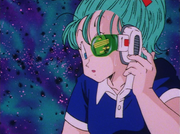 Bulma with Raditz green scouter