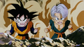 Goten and Trunks confront Super Buu