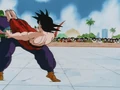 Db144-12.jpg (58 KB) Goku kicks Piccolo in the face