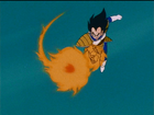 Vegeta fires a Shine Shot at Goku