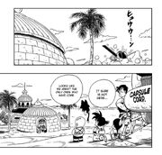 The Dragon Ball Gang arrive at Fortuneteller Baba's Palace