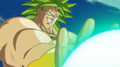 Broly prepares an energy attack