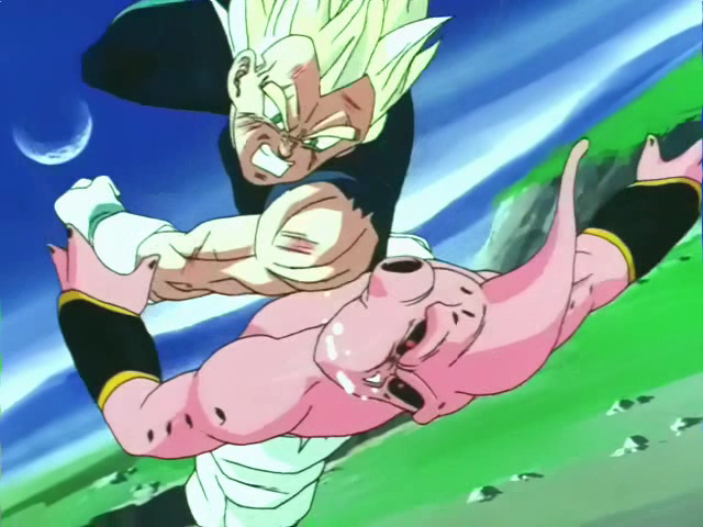 Goku ssj3 vs majin boo gordo batalha completa 