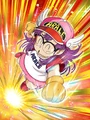Arale punching in Dokkan Battle
