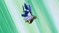 Zarbon performs the Monster Crush piledriver maneuver