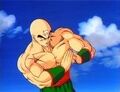 Tien preparing to use the Tri-Beam