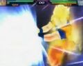 Goku fires his Instant Kamehameha at Frieza