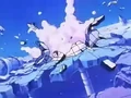 Kami's Lookout being destroyed by Super Buu's Mystic Ball Attack