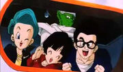 Gohan,Bulma,VidelAndPiccolo