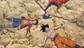 Goku,LuffyAndTorikoAfterDefeatAkami(D9).png (1.03 MB) Luffy, Goku, and Toriko after defeating Akami