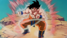 Goku uses the Kaio-ken x3