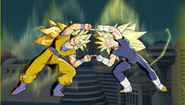 Fusion de SSJ3 de Padres (G y V) en Dragon Ball Heroes