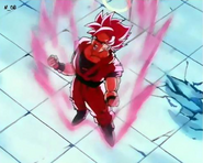 Goku logo após ter usado o Super Kaioken