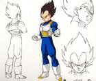 Androids Saga Vegeta concept art