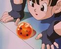 Pan above the Four-Star Black Star Dragon Ball