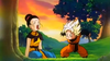 Chi-Chi and Goten in the forest