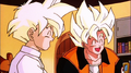 Gohan and Goku laughing