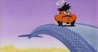 Goku at the end of the Snake Way