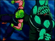 Garlic Jr. dans sa seconde forme contre Piccolo