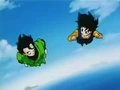 Gohan and Videl flying
