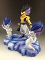 Gotenks with Kamikaze Ghosts statue set angle view