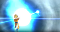 Goku fires his Super Kamehameha in Raging Blast 2