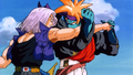 Kogu blocks Future Trunks' punch