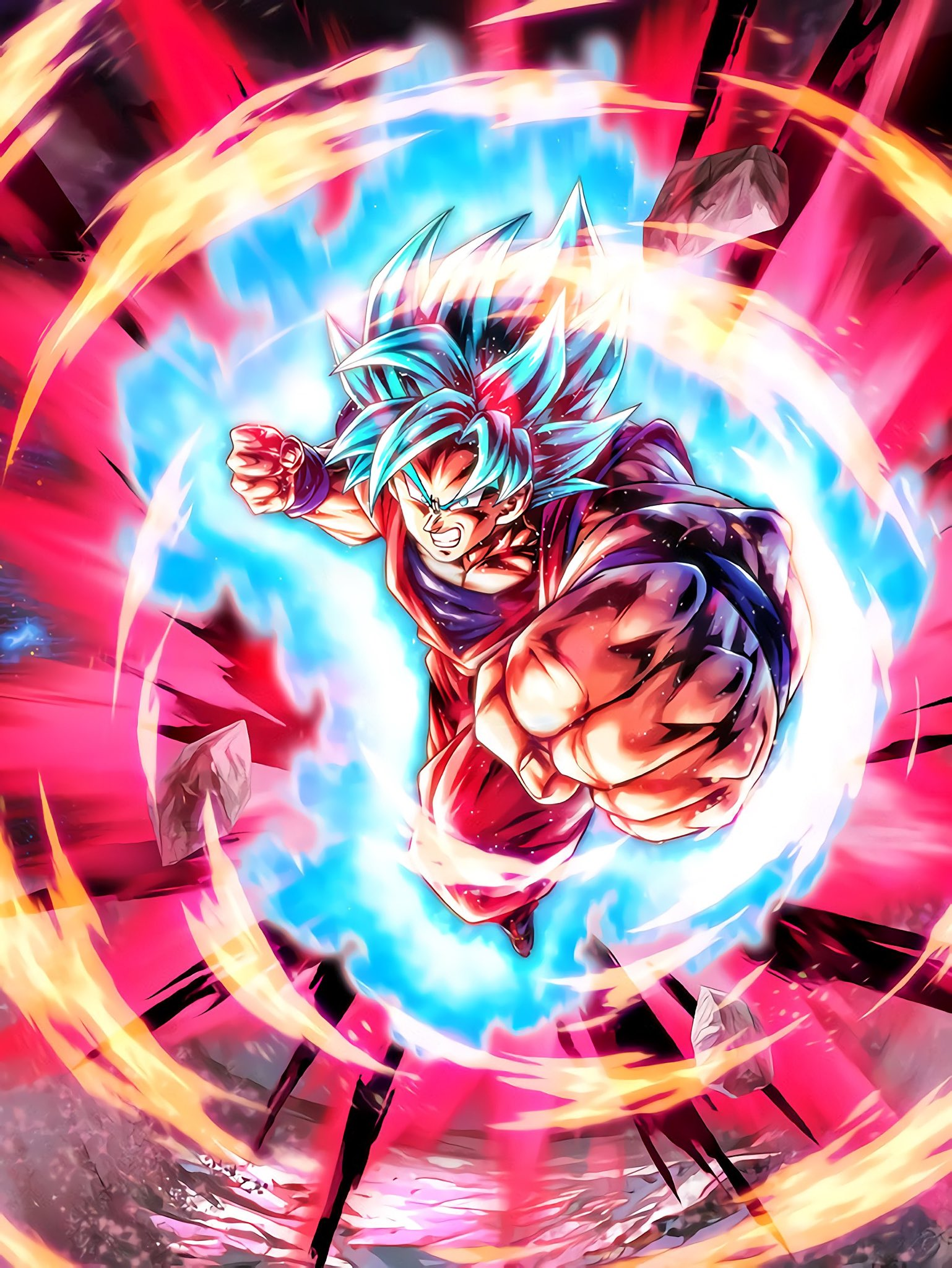 TOP Blue Goku -> Blue Kaioken Goku -> Revive in to UI Goku Concept :  r/DBZDokkanBattle