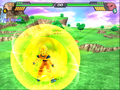 Super Saiyan 2 Goku using Full Power in Budokai Tenkaichi 3