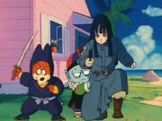 Pilaf hiding behind mai-1-