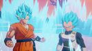 Super Saiyan Blue Goku and Vegeta in Kakarot