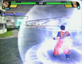 Future Gohan uses the Full Power Charge in Budokai Tenkaichi 3