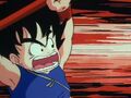 Goku attacks Bulma