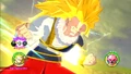 Super Saiyan 3 Goku charges a Super Explosive Wave in Raging Blast 2