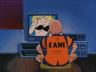 Master Roshi watching the TV