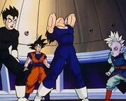 Vegeta falling Babidi's control