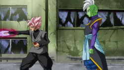 Black Zamasu is fight