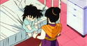 Gohan scolded by his mother