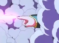 Kid Buu fires Finger Beams