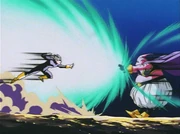 Majin Buu defeats Gohan with his devastating attack